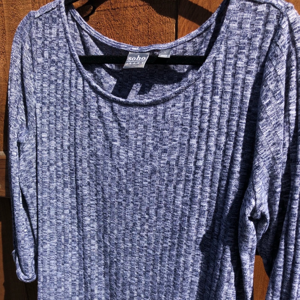 Layered look sweater